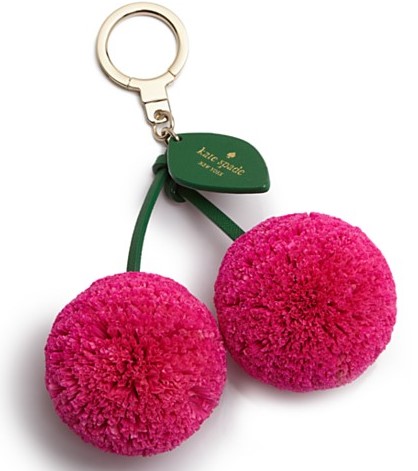 Kate Spade Cherry raffia charm 