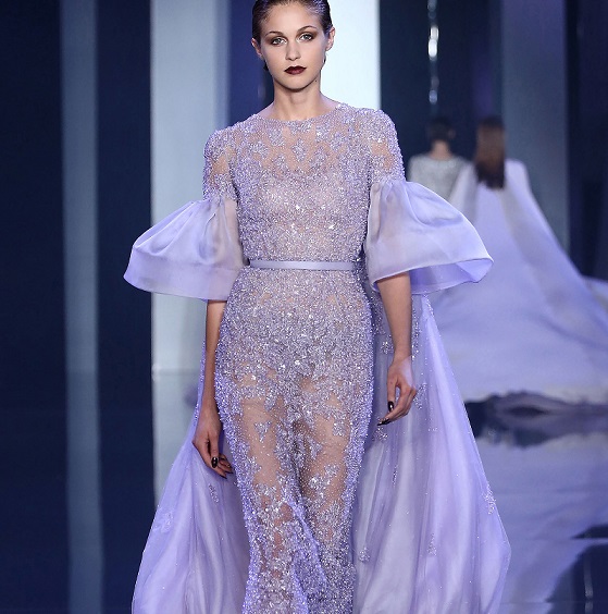 PARIS, FRANCE - JULY 10: A model walks the runway during the Ralph & Russo show as part of Paris Fashion Week - Haute Couture Fall/Winter 2014-2015 