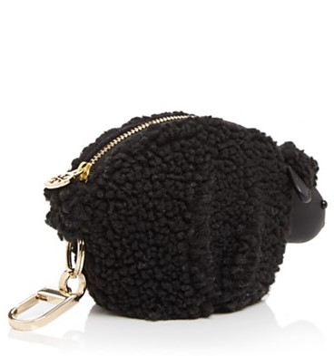 Tory Burch Steve the Sheep bag charm in black