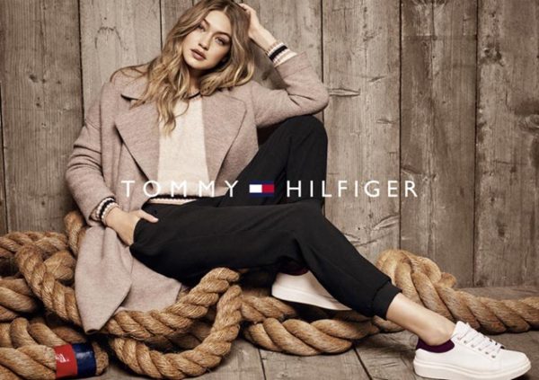 Supermodel Gigi Hadid makes a strong silent impression in the new fall 2016 Tommy Hilfiger campaign