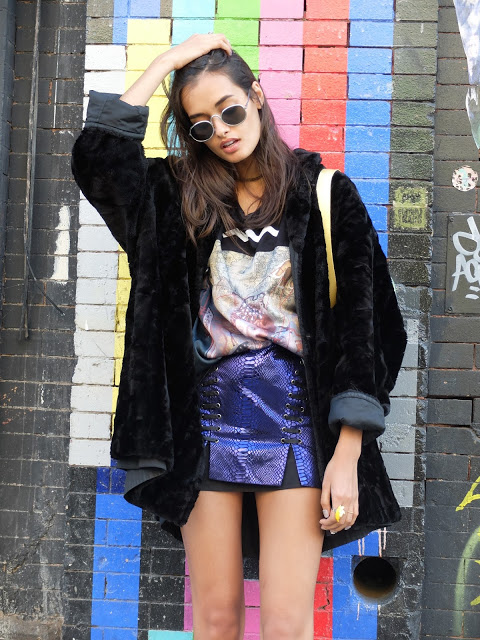 Cool girl street style is Gizele's forte