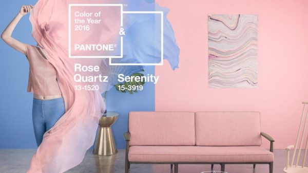 Pantone 2016 Colors of the Year were Rose Quartz and Serenity Blue