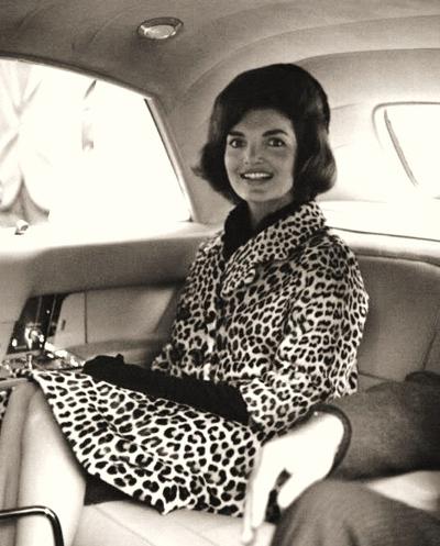 Jackie Kennedy in her Oleg Cassini Leopard Coat