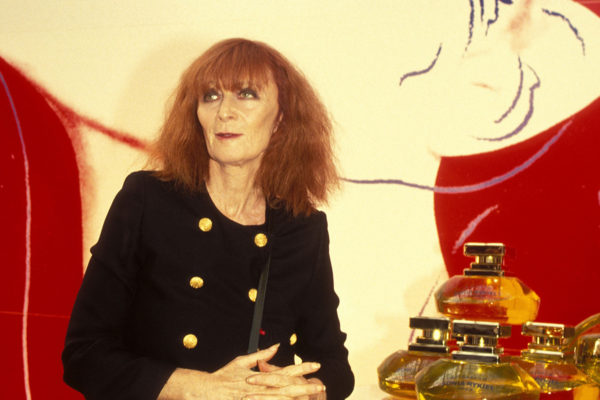 Sonia Rykiel showcasing her namesake perfume