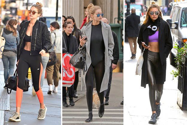 It-girl Gigi Hadid knows how to creat the perfect transitional athleisure looks