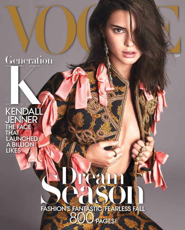 The official cover of Vogue's September issue