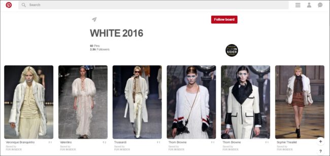 FurInsider's 2016/2017 winter white Pinterest board