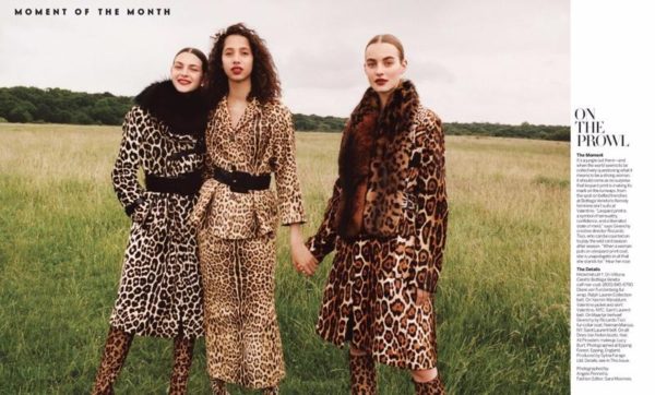 On the Prowl- Vittoria Ceretti and Yasmin Wijanldum in On the Prowl for Vogue September 2016