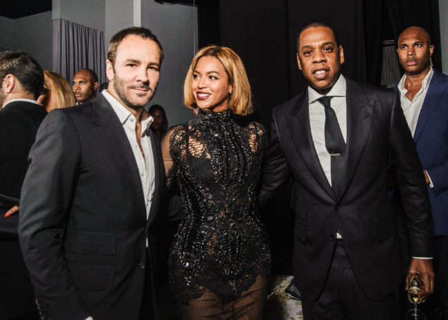 Beyonce and Jay Z attended the Tom Ford Fall 2015 Los Angeles show