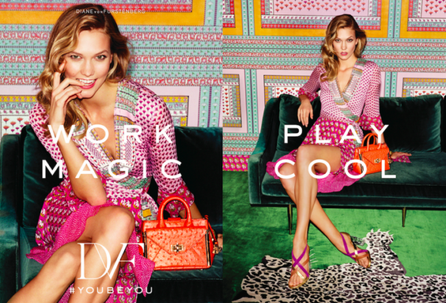 Diane Von Furstenberg Spring 2016 Campaign featuring Karlie