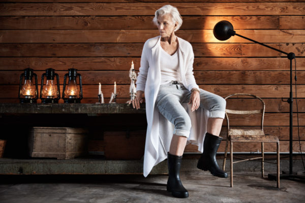 James Perse's Fall 2016 campaign starring Maye Musk