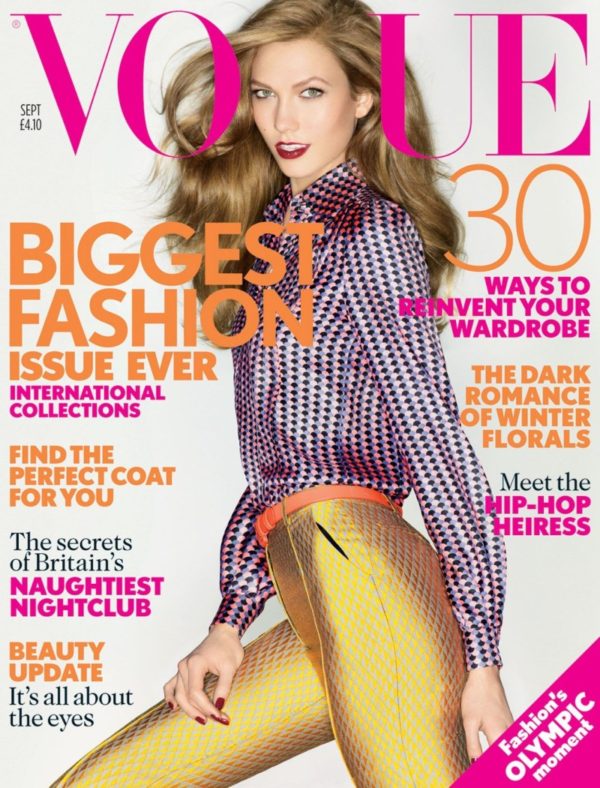 Karlie Kloss Graces the September 2012 Cover of Vogue US