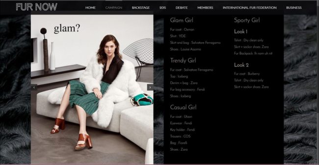 The campaign portal (www.thisisfurnow.com) also features all the FUR NOW campaign assets, together with full information on each outfit included in the campaign and where to buy.
