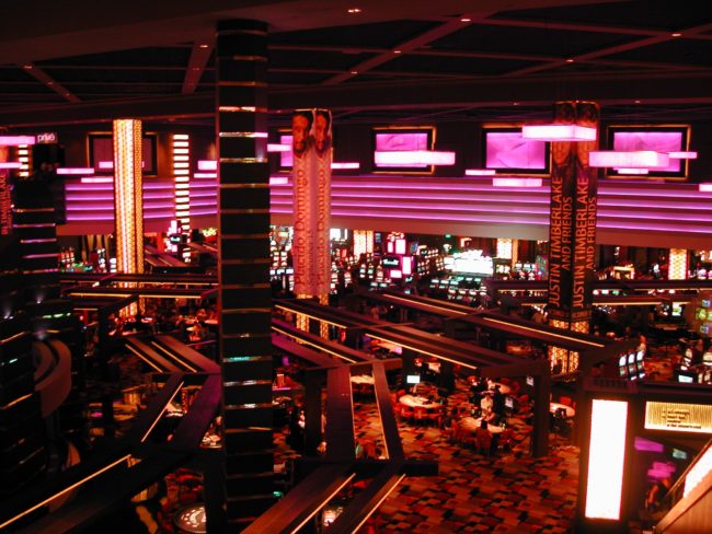 Inside the Planet Hollywood Casino in las Vegas