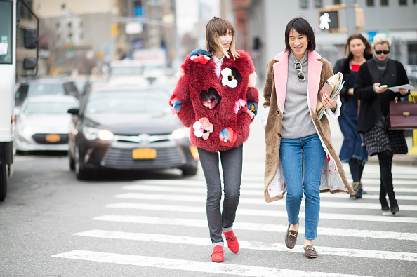 Statement furs are being worn by a wide variety of women everywhere