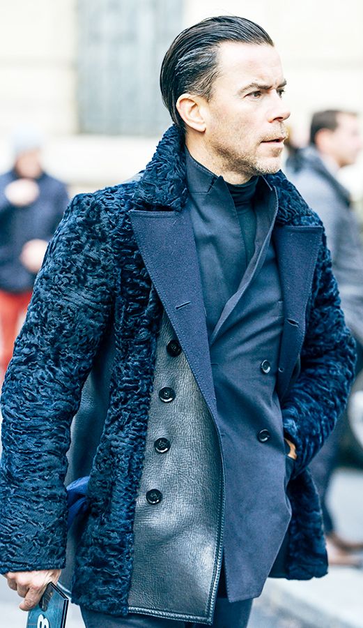 Fur with texture reads elegance and refinement