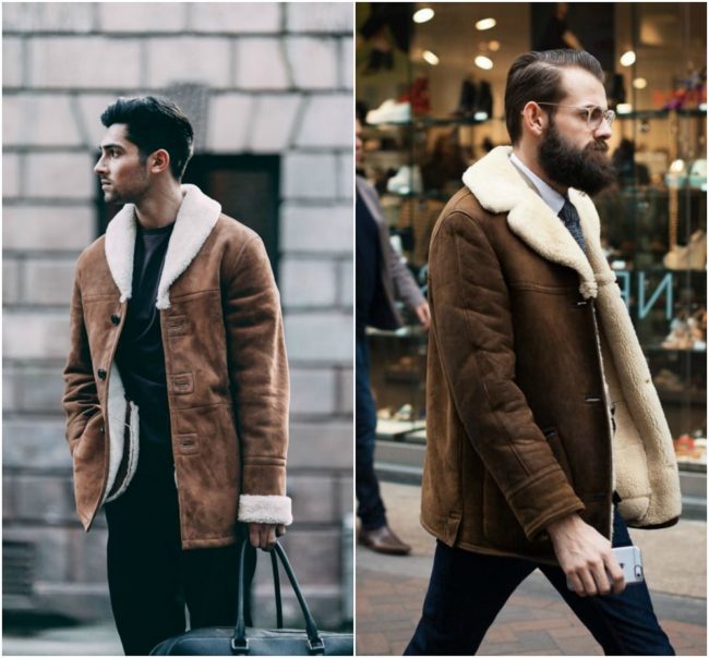 Shearling has long been a staple for stylish men