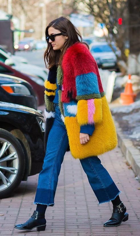 cold weather fashion looks with fur