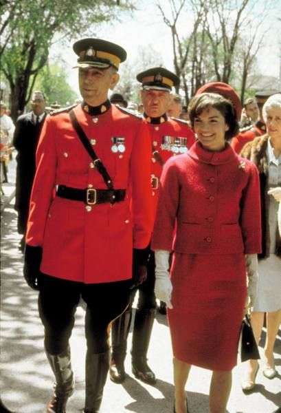 Oleg Cassini red suite for Jacqueline Kennedy