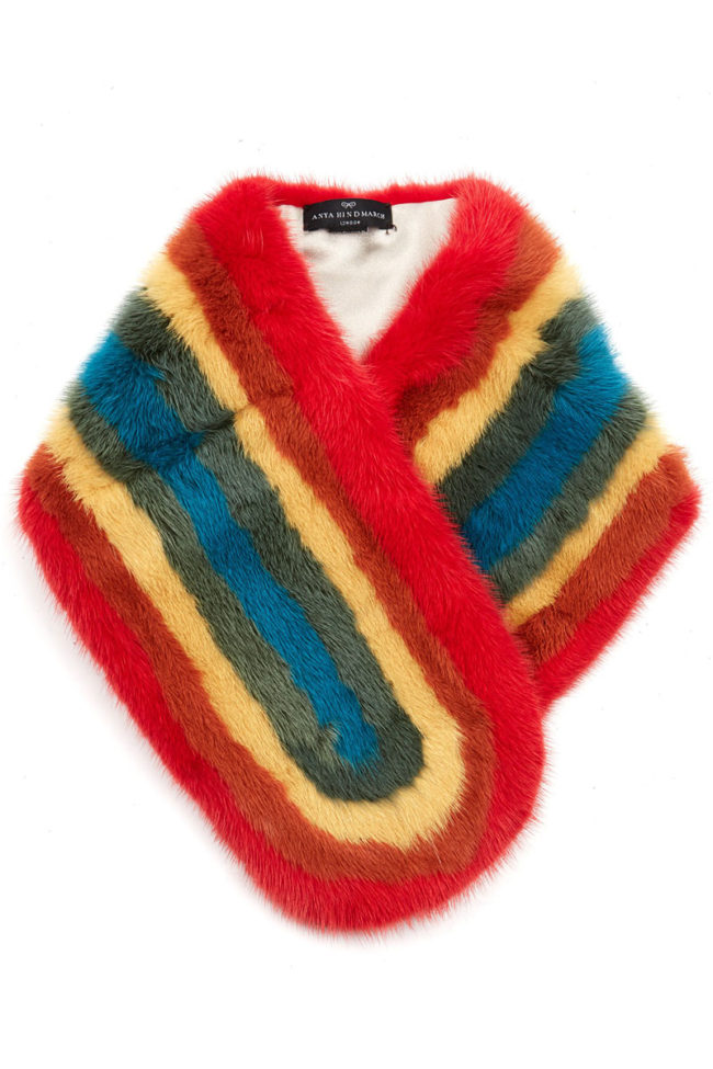 Anya Hindmarch fur scarf fur gifts