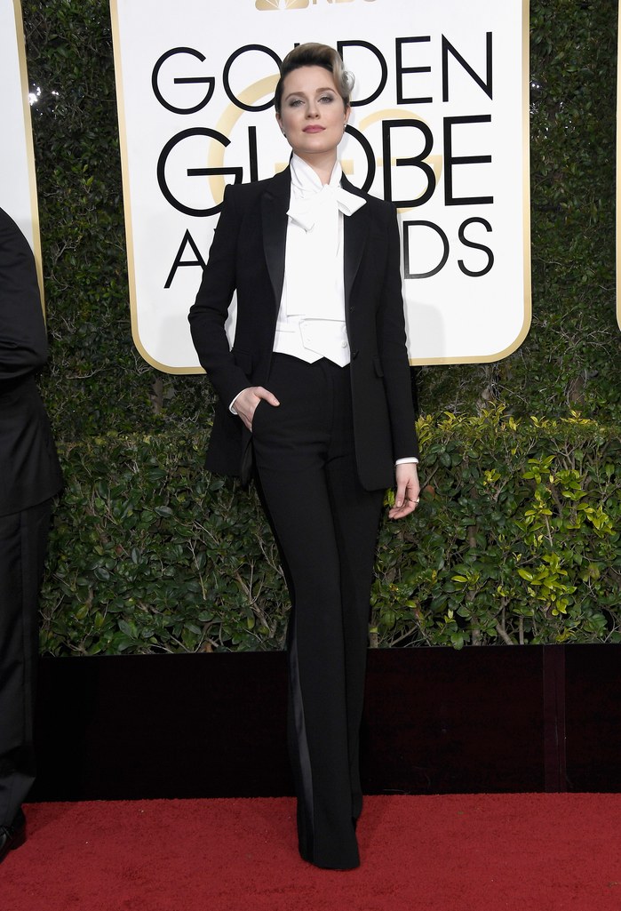 Evan Rachel Wood at the 2017 Golden Globes