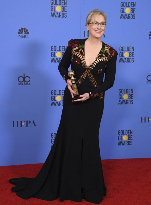 Meryl Streep at the 2017 Golden Globes