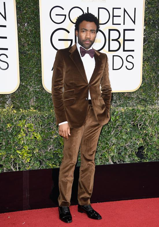 Donald Glover at the 2017 Golden Globes