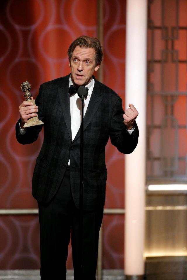 Hugh Laurei at the 2017 Golden Globes