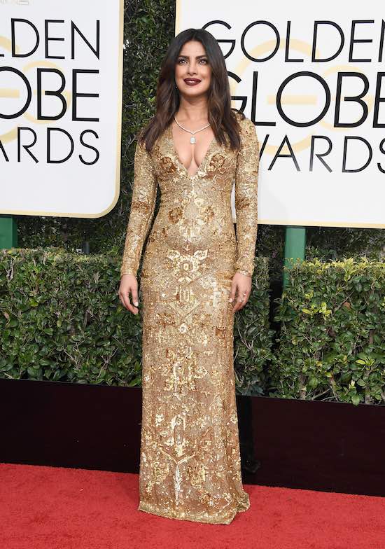 Priyanka Chopra at the 2017 Golden Globes