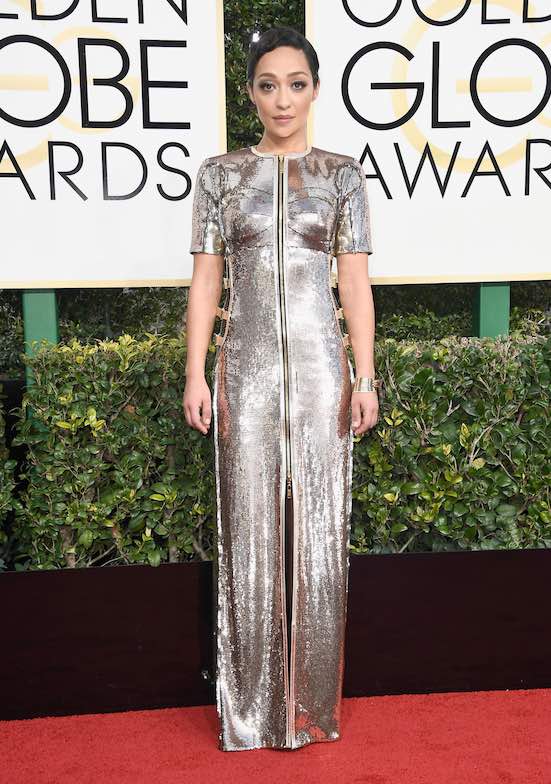 Ruth Negga at the 2017 Golden Globes