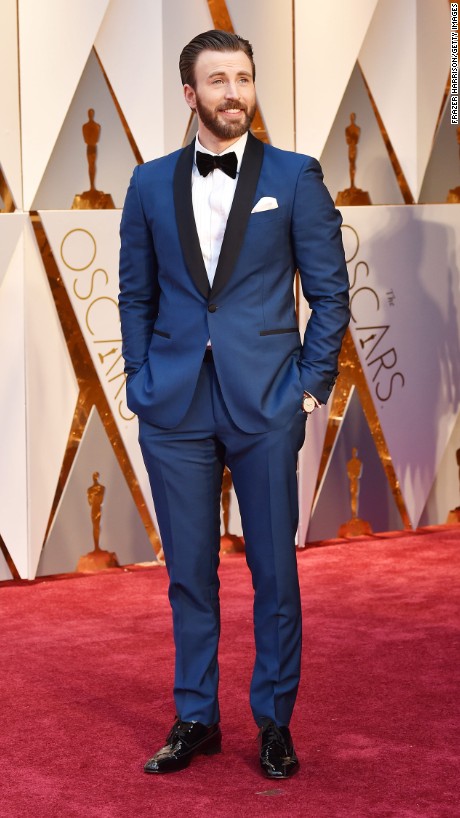 Oscars 2017 Trends- Chris Evans in Salvatore Ferragamo