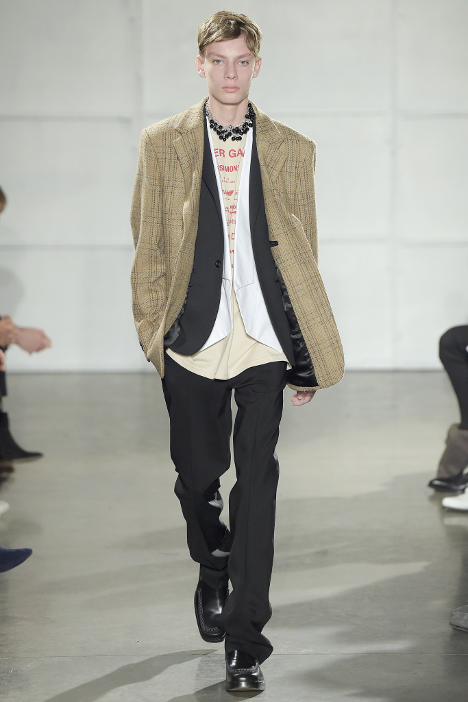 New York Fall 2017 menswear collections Raf Simons