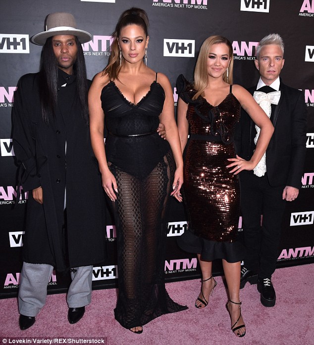 'America's Next Top Model' Judge Ashley Graham alonside Rita Ora and other judges