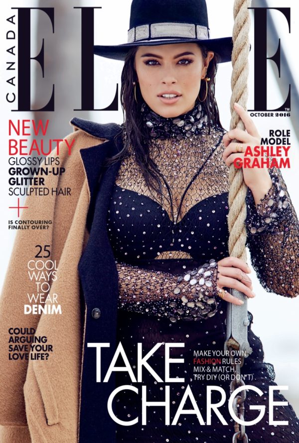 Ashley Graham on ELLE Canada October 2016 Cover