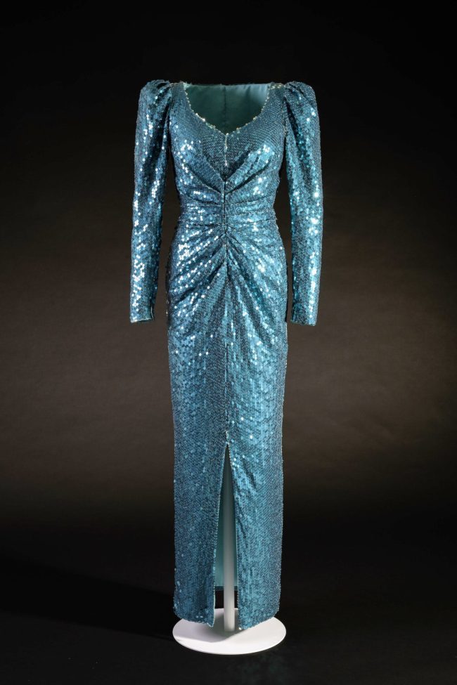 Catherine Walker, green sequin ‘mermaid’ dress