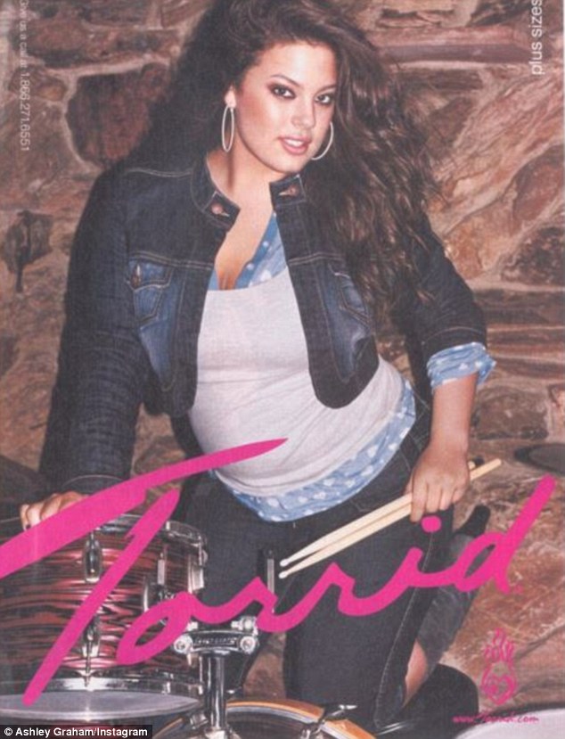 Posing for Terry Richardson, at age 18, in an ad campaign for fashion brand Torrid