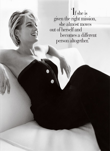 Princess Diana shot by Mario Testino for Vanity Fair