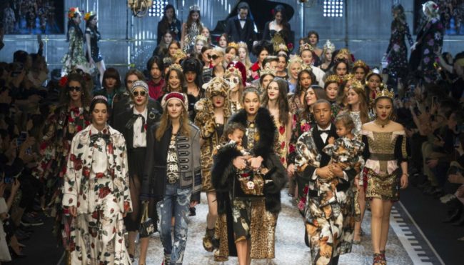 Dolce and Gabbana's Fall 2017 dramatic finale at Milan Fashion Week Fall 2017