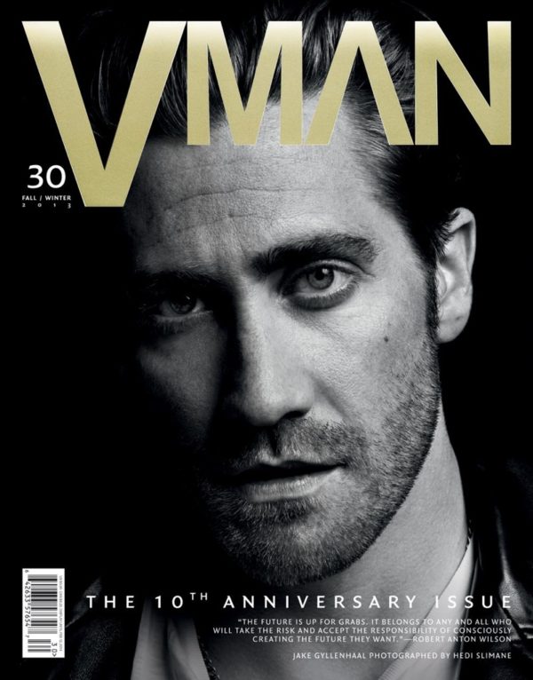 HEDI SLIMANE SHOOTS JAKE GYLLENHAAL FOR COVER OF VMAN #30