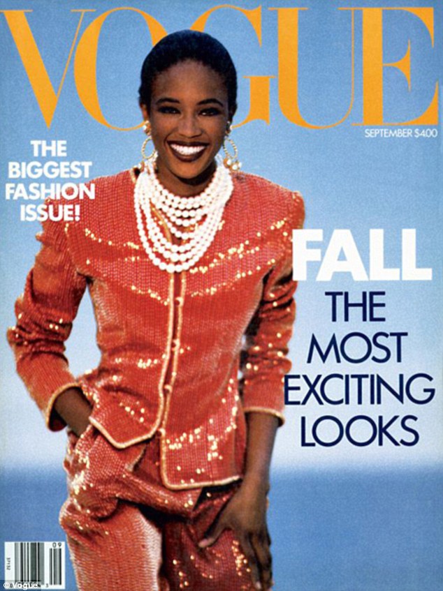 Naomi Campbell very first Vogue magazine cover from September 1989, Anna Wintour made the bold choice and never looked back