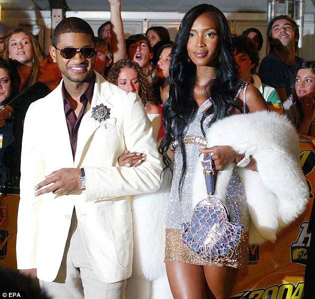 Naomi Campbell and singer Usher