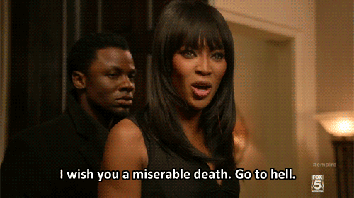 Naomi delivering one of her biting quotes on the hit Fox show EMPIRE