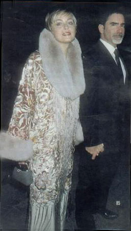 Sharon Stone in one of Landau's elaborate evening jackets