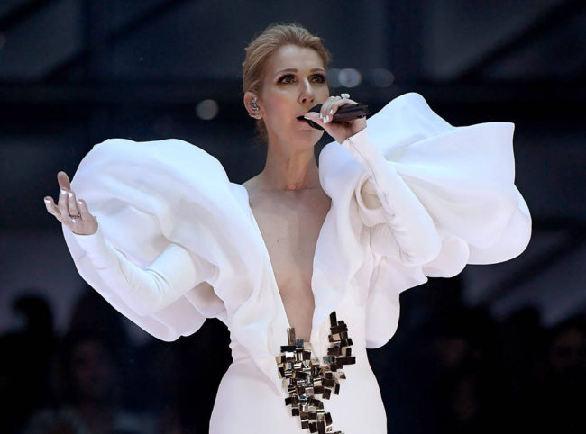 An angel deserves to dress like one. Céline Dion at the 2017 Billboard Music Awards