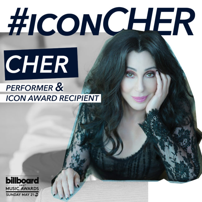 Number one in everybody's books, singer, Oscar-winner pop music legend and three-time Billboard Music Awards winner, Cher was honored with the prestigious ICON Award at the 2017 Billboard Music Awards