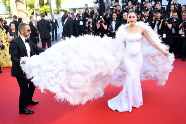 Actress Chompoo Araya attends the 'Ismael's Ghosts (Les Fantomes d'Ismael)' screening at Cannes Film Festival 2017