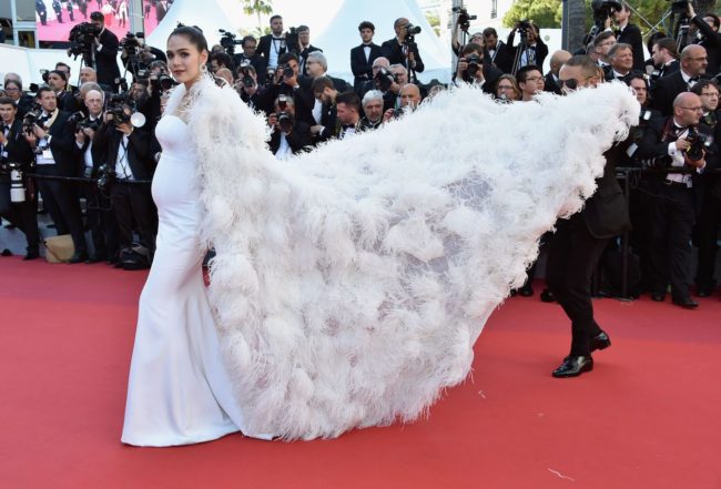 Actress Chompoo Araya attends the 'Ismael's Ghosts (Les Fantomes d'Ismael)' screening at Cannes Film Festival 2017