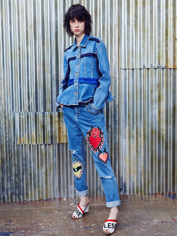 House of Holland Spring 2017 luxury fashion denim