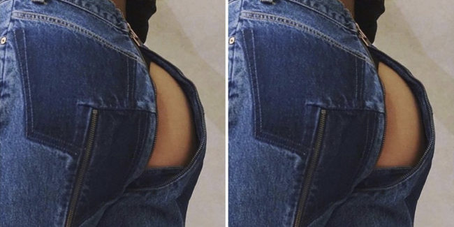 Vetements and Levi's just paired up to lauch their Ripped Butt Jeans as part of their luxury fashion denimn