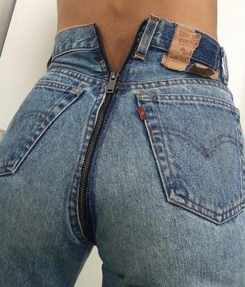 The more "respectable" view of the Vetements and Levi's Ripped Butt luxury fashion denim 